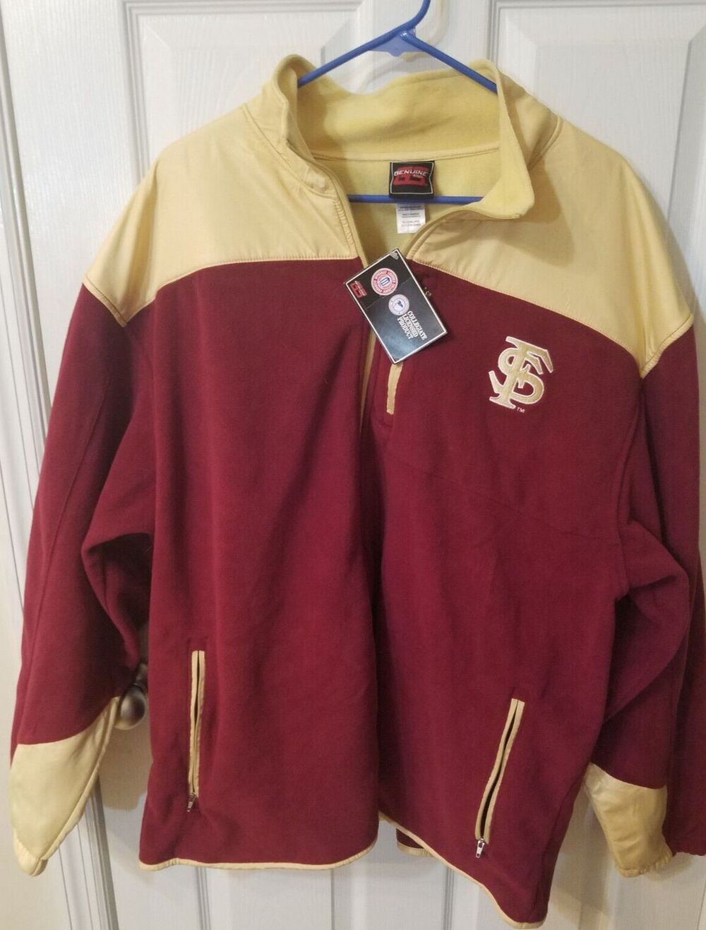 Florida State Seminoles NCAA Fleece Zippered Jacket Mens XXL NWT